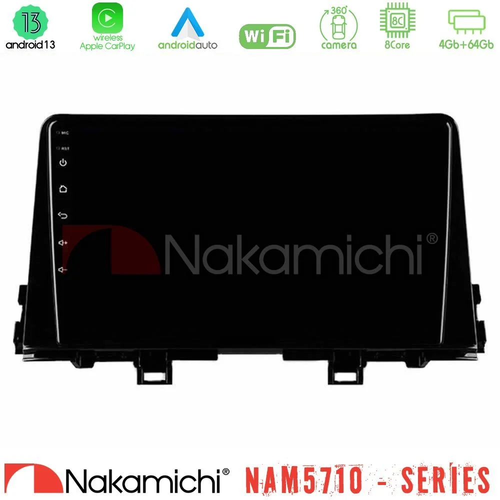 Nakamichi NAM5710 Series 8Core Android13 4+64GB  Kia Picanto 2017-2021 Navigation Multimedia Tablet 9"