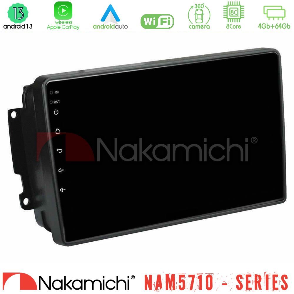 Nakamichi NAM5710 Series 8Core Android13 4+64GB  Mercedes C/CLK/G Class (W203/W209) Navigation Multimedia Tablet 9"