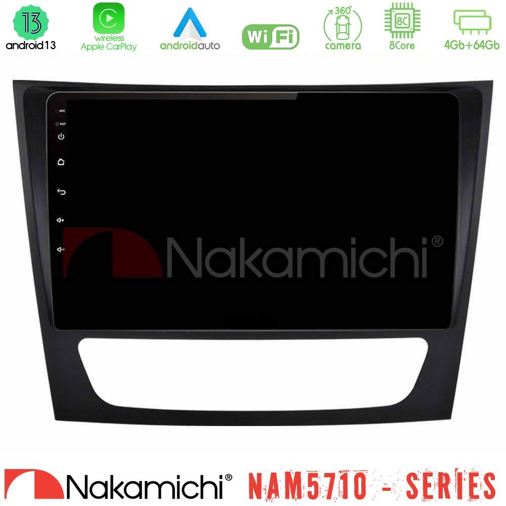 Nakamichi NAM5710 Series 8Core Android13 4+64GB  Mercedes E Class / CLS Class Navigation Multimedia Tablet 9"