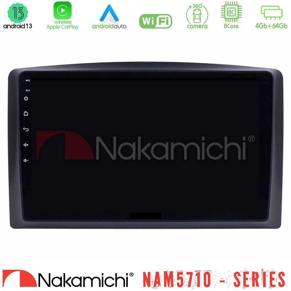 Nakamichi NAM5710 Series 8Core Android13 4+64GB  Mercedes Vito 2015-2021 Navigation Multimedia Tablet 10"