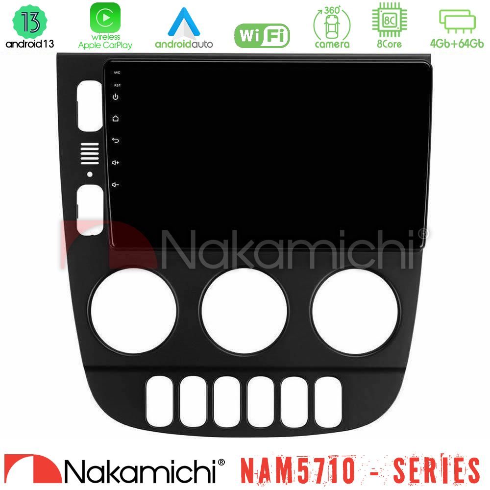 Nakamichi NAM5710 Series 8Core Android13 4+64GB Mercedes ML Class 1998-2005 Navigation Multimedia Tablet 9"