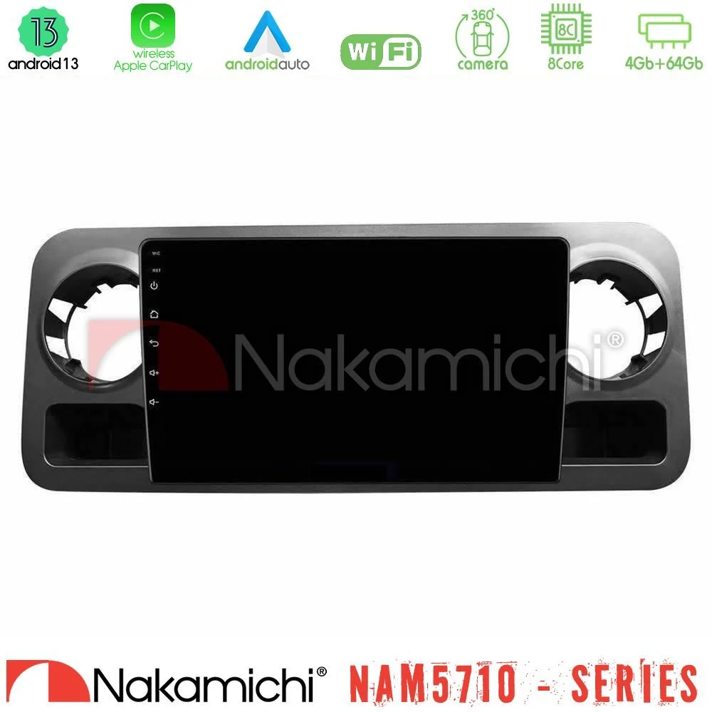 Nakamichi NAM5710 Series 8Core Android13 4+64GB  Mercedes Sprinter W907 Navigation Multimedia Tablet 10"