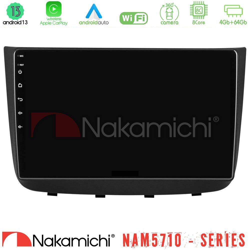 Nakamichi NAM5710 Series 8Core Android13 4+64GB Mercedes Vito/Viano 2003-2006 Navigation Multimedia Tablet 10"