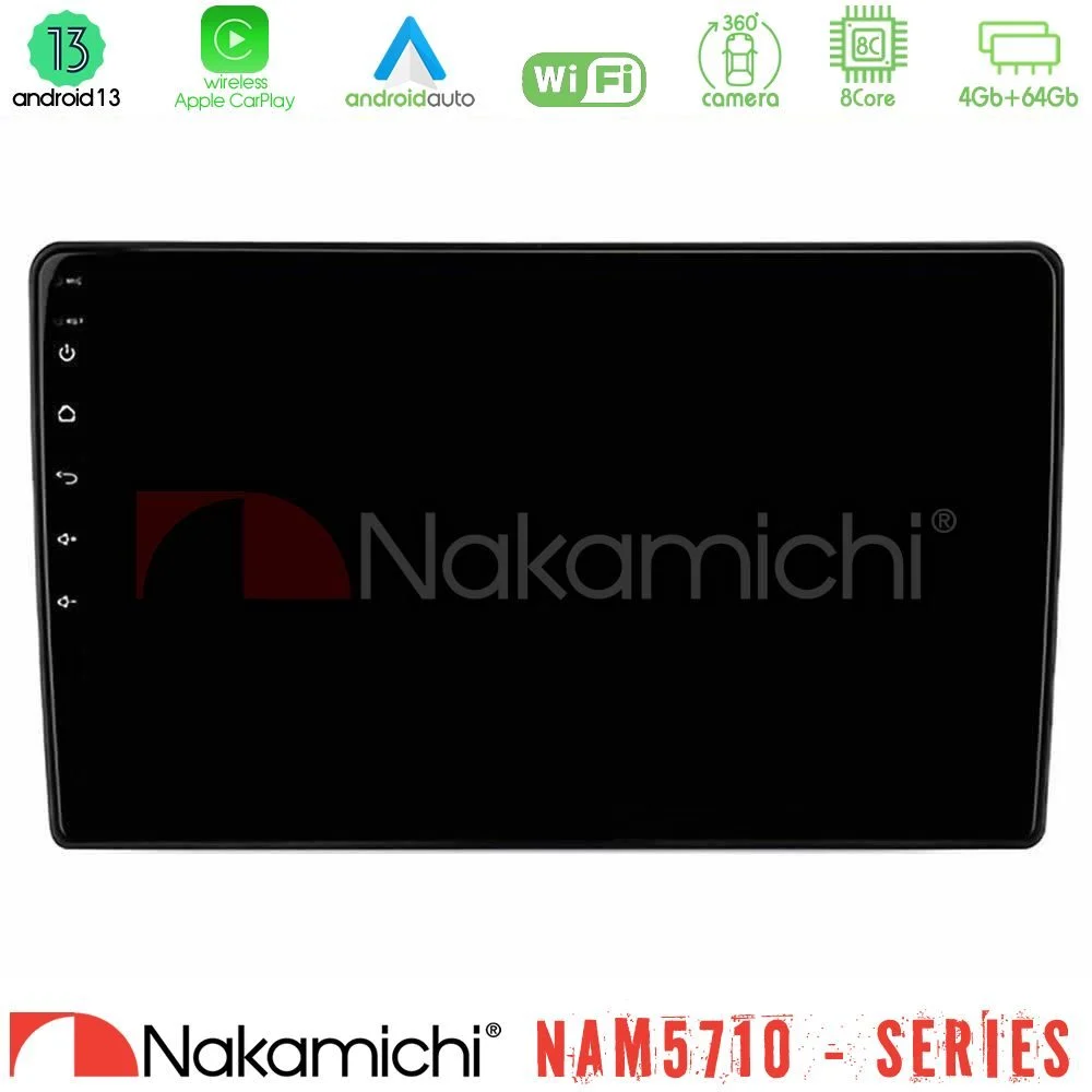 Nakamichi NAM5710 Series 8Core Android13 4+64GB Mitsubishi Outlander 2002 – 2007 Navigation Multimedia Tablet 10"