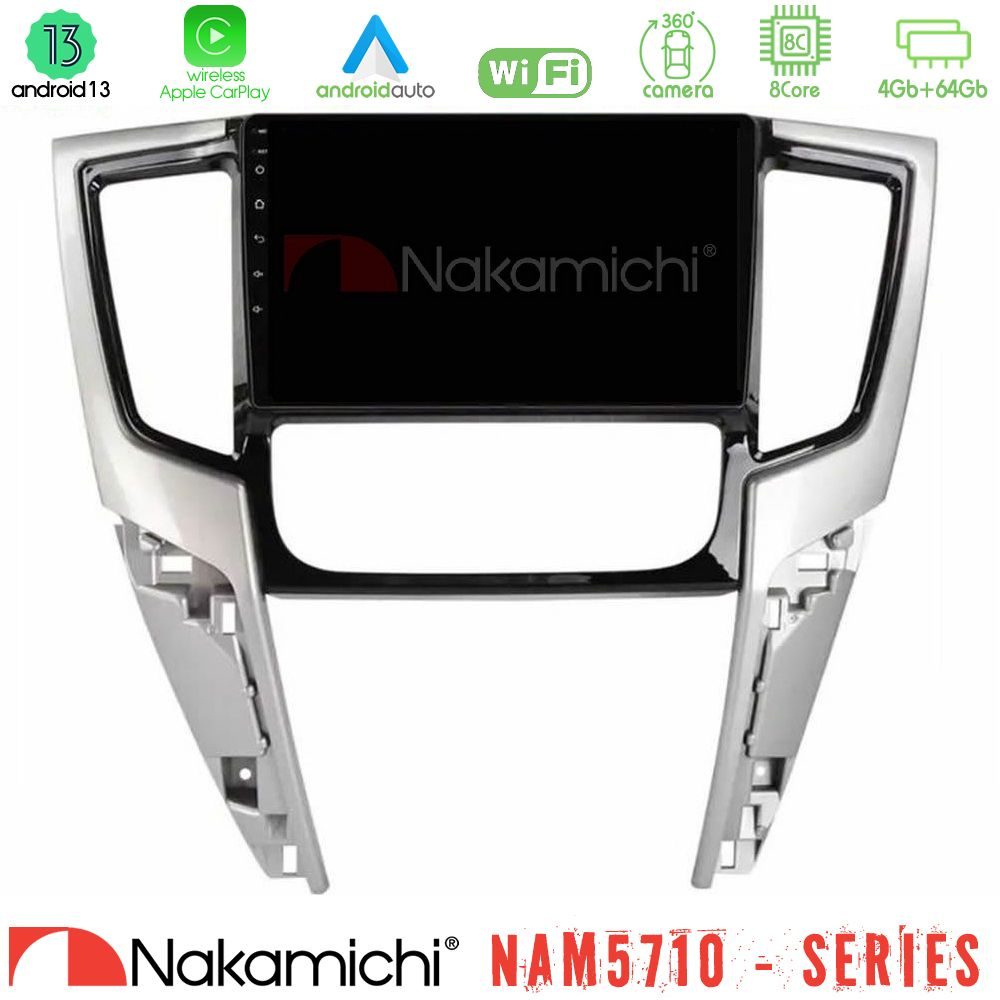 Nakamichi NAM5710 Series 8Core Android13 4+64GB Mitsubishi L200 2019-2023 Navigation Multimedia Tablet 9"