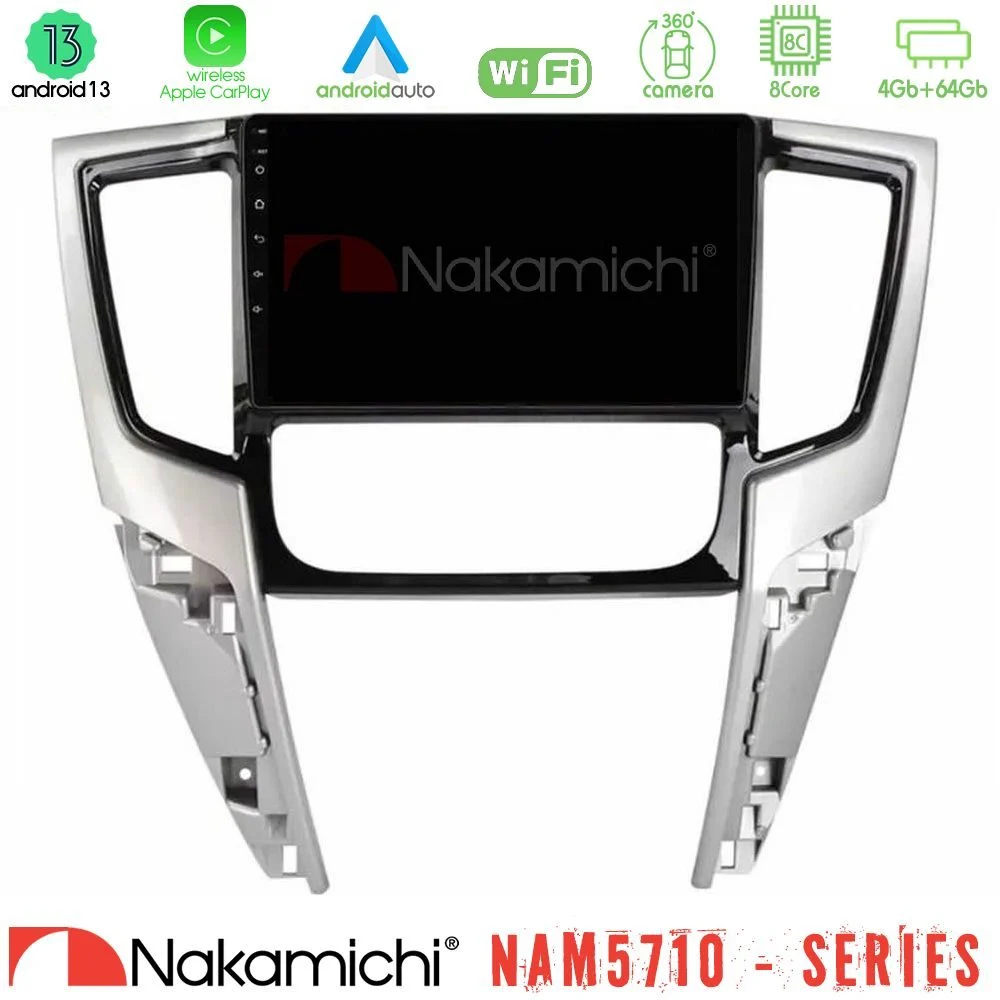 Nakamichi NAM5710 Series 8Core Android13 4+64GB Mitsubishi L200 2019-2023 Navigation Multimedia Tablet 9"