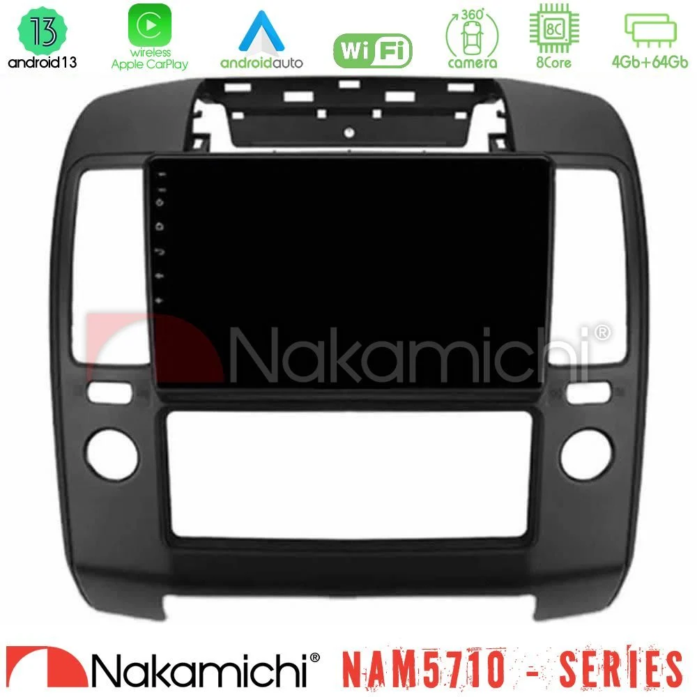 Nakamichi NAM5710 Series 8Core Android13 4+64GB  Nissan Navara Navigation Multimedia Tablet 9"