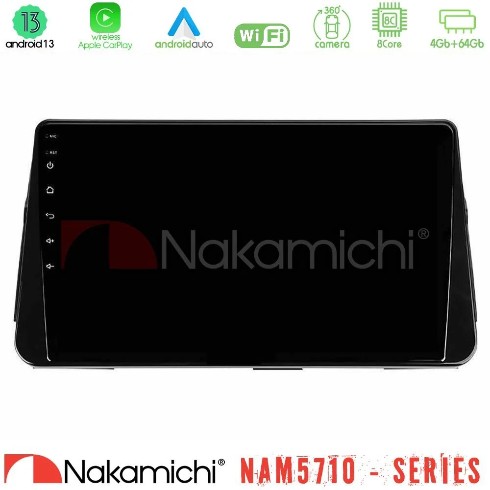 Nakamichi NAM5710 Series 8Core Android13 4+64GB Nissan Micra K14 Navigation Multimedia Tablet 9"