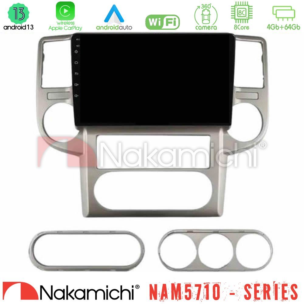 Nakamichi NAM5710 Series 8Core Android13 4+64GB  Nissan X-Trail 2003-2007 Navigation Multimedia Tablet 10"
