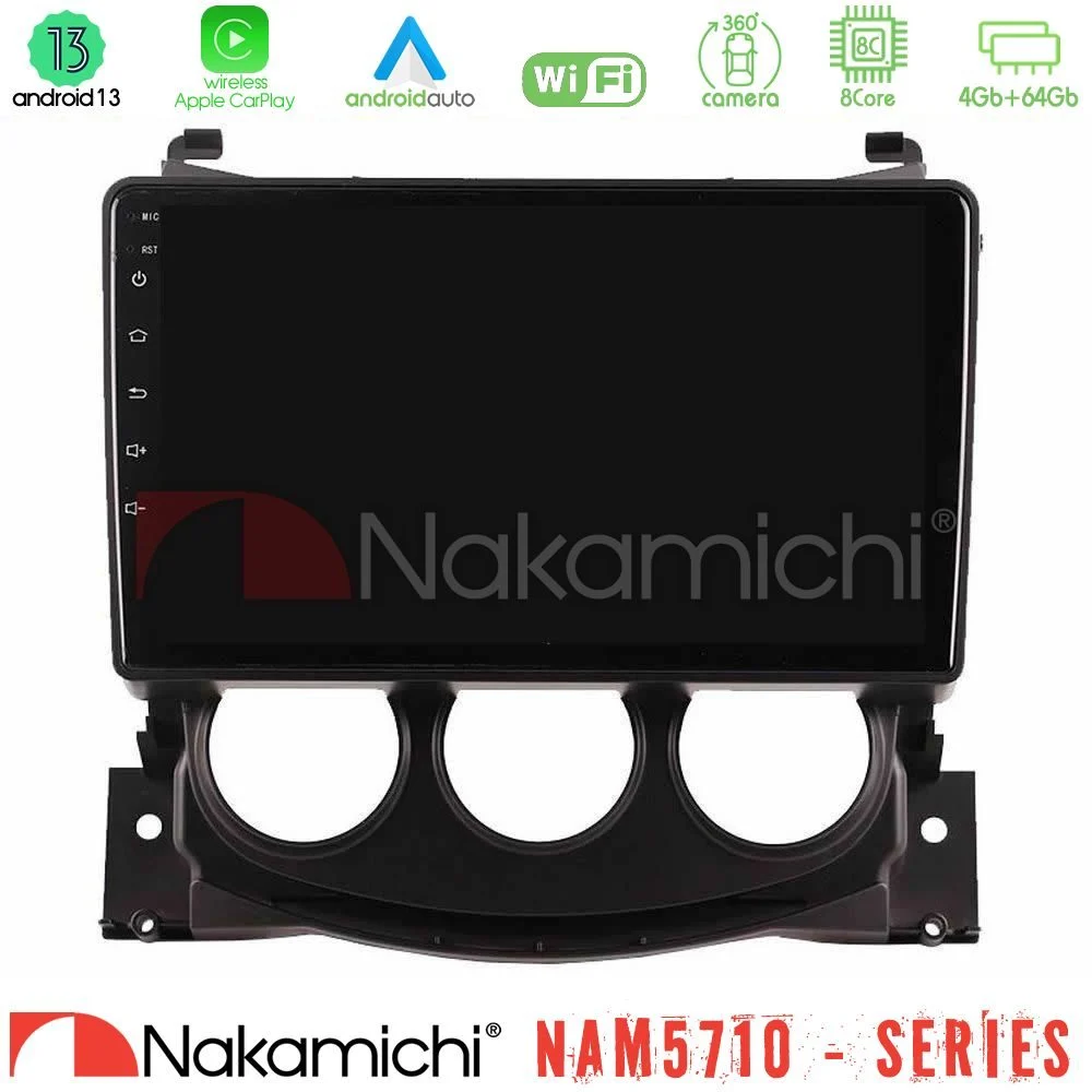 Nakamichi NAM5710 Series 8Core Android13 4+64GB Nissan 370Z 2009-2013 Navigation Multimedia Tablet 9"