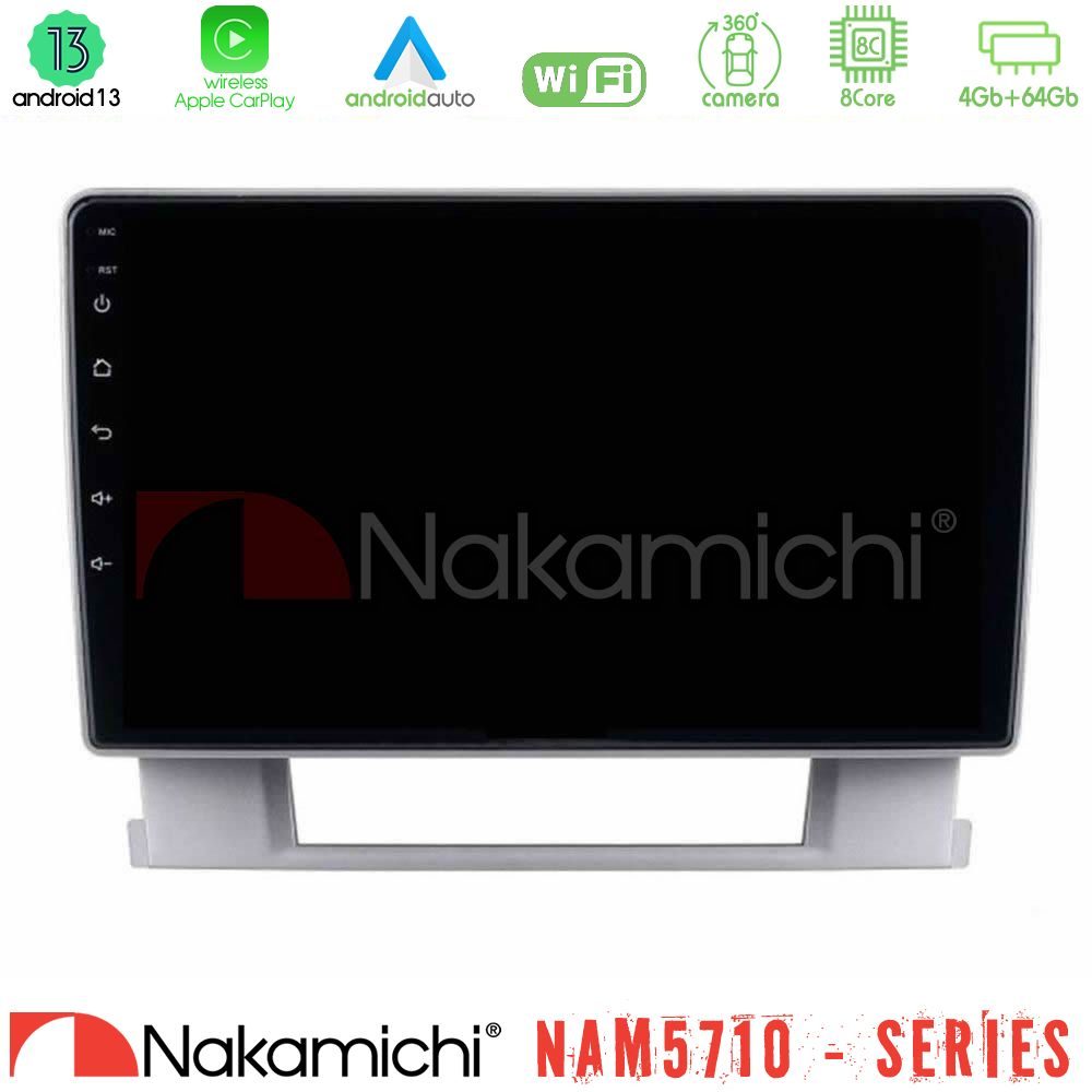 Nakamichi NAM5710 Series 8Core Android13 4+64GB  Opel Astra J 2010-2014 Navigation Multimedia Tablet 9"