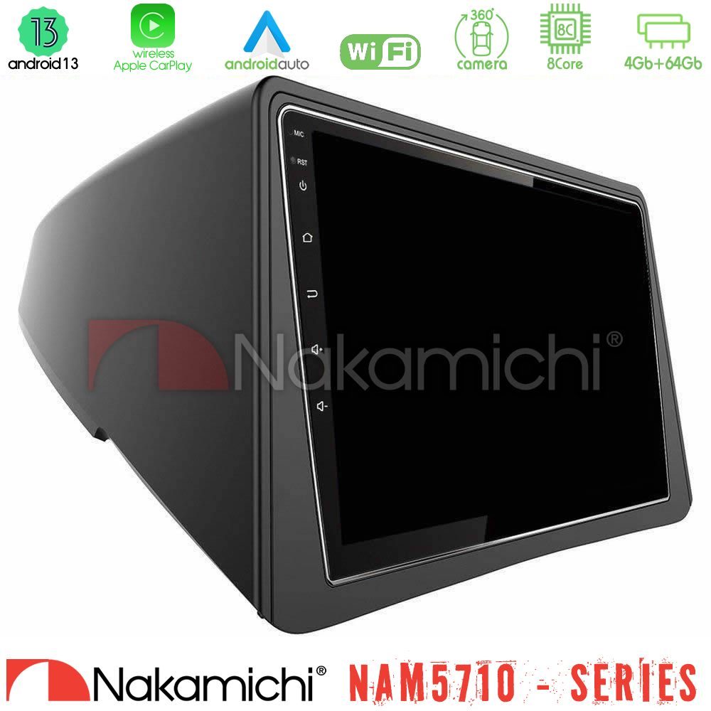 Nakamichi NAM5710 Series 8Core Android13 4+64GB  Opel Mokka Navigation Multimedia Tablet 9"