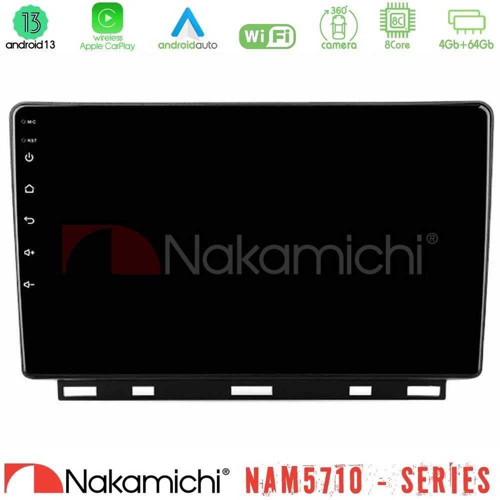 Nakamichi NAM5710 Series 8Core Android13 4+64GB  Renault Clio 5 2020-2024 Navigation Multimedia Tablet 9"