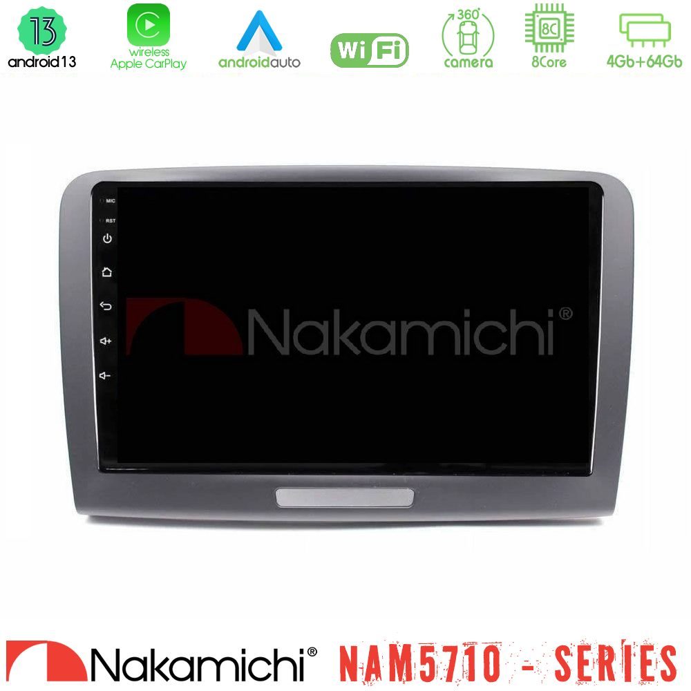 Nakamichi NAM5710 Series 8Core Android13 4+64GB Skoda Superb 2008-2015 Navigation Multimedia Tablet 9"