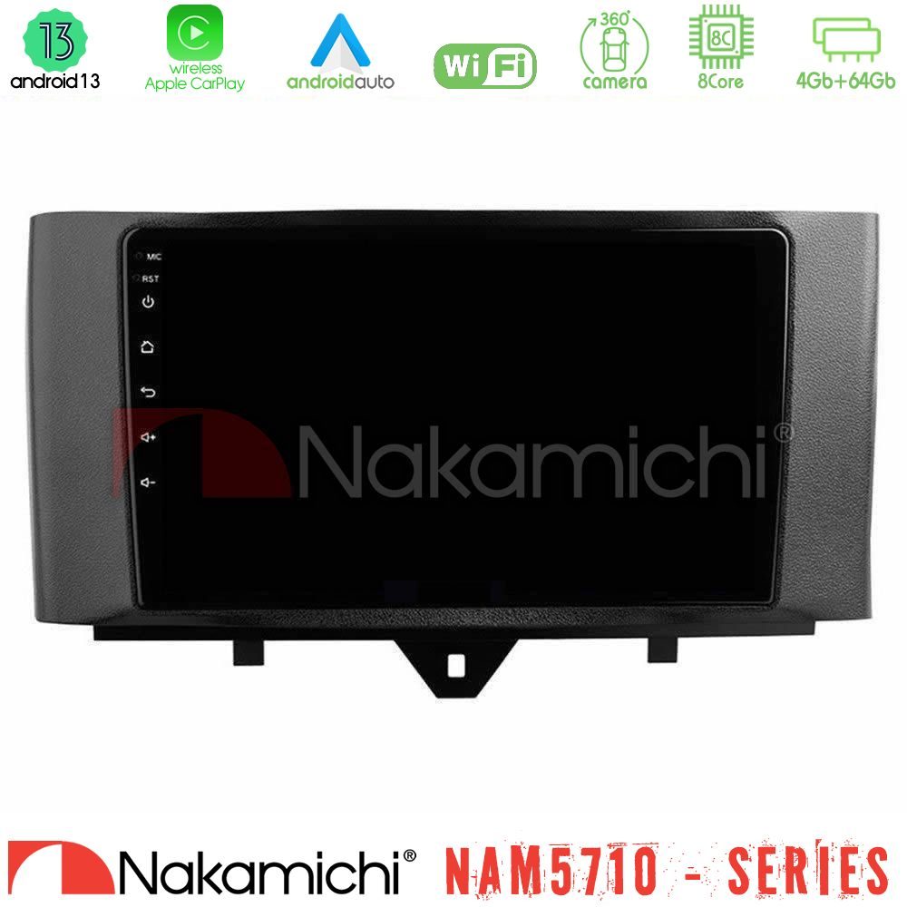 Nakamichi NAM5710 Series 8Core Android13 4+64GB  Smart 451 Facelift Navigation Multimedia Tablet 9"