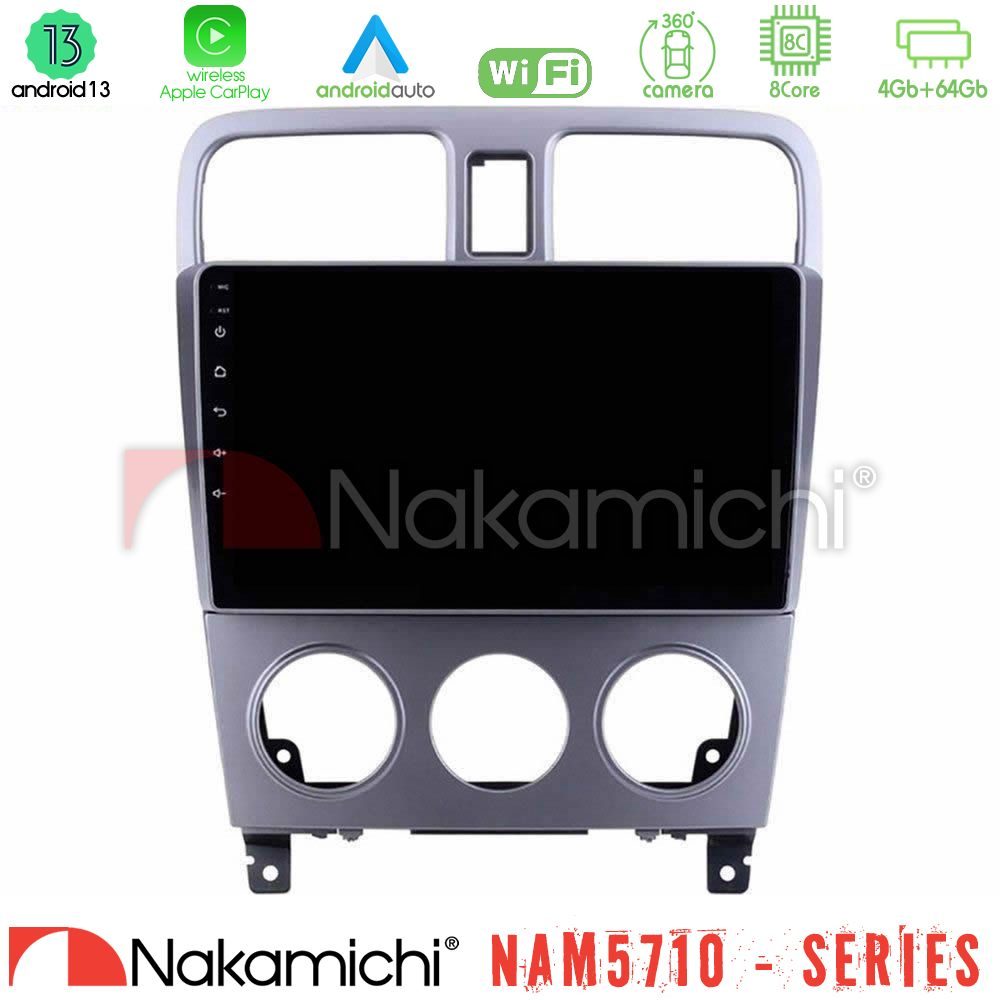 Nakamichi NAM5710 Series 8Core Android13 4+64GB Subaru Forester 2003-2007 Navigation Multimedia Tablet 9"