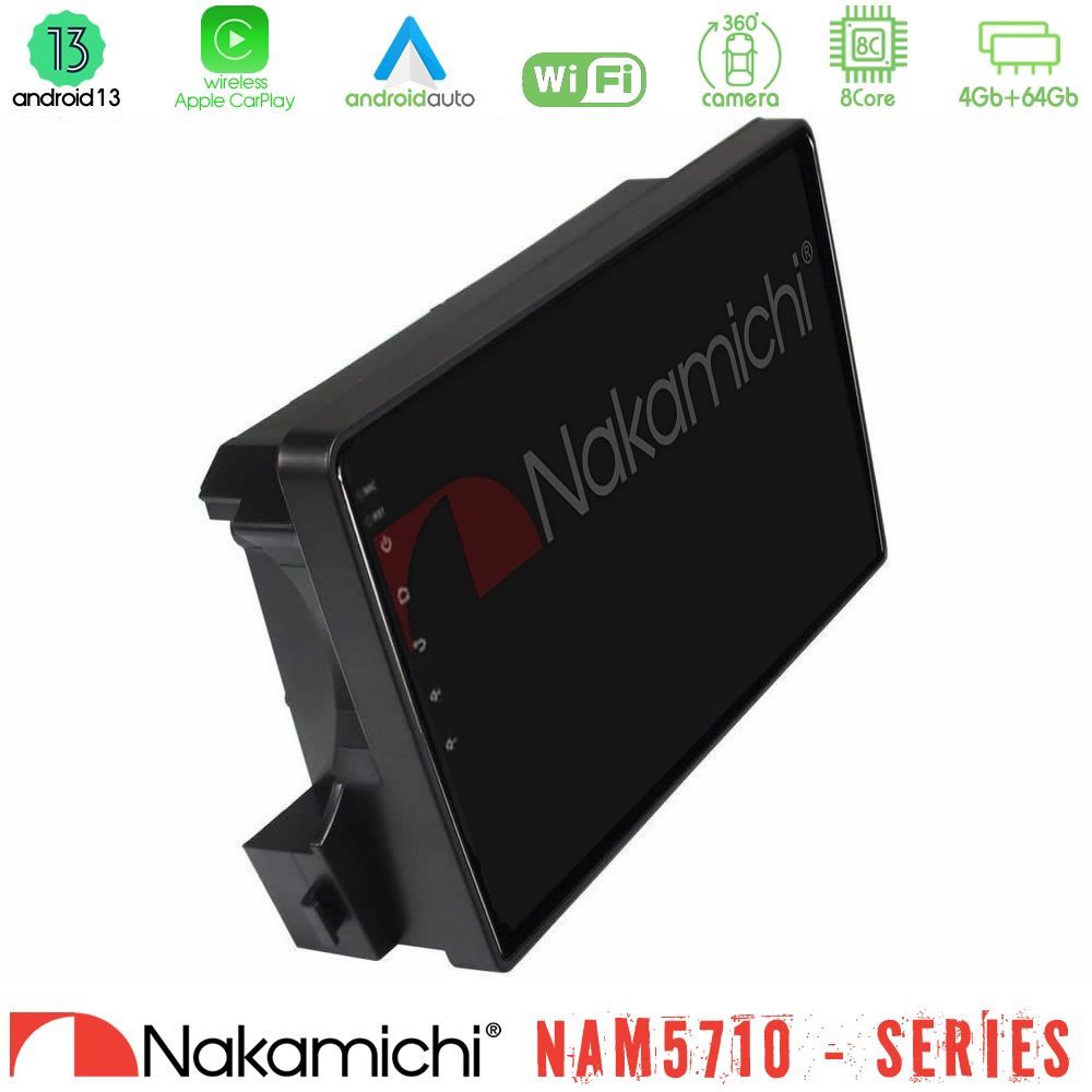 Nakamichi NAM5710 Series 8Core Android13 4+64GB Ssangyong Actyon/Kyron 2005-2014 Navigation Multimedia Tablet 9"