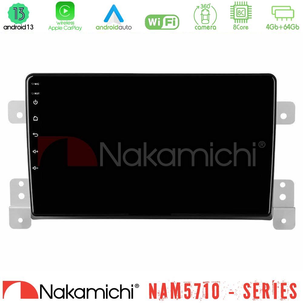 Nakamichi NAM5710 Series 8Core Android13 4+64GB Suzuki Grand Vitara Navigation Multimedia Tablet 9"