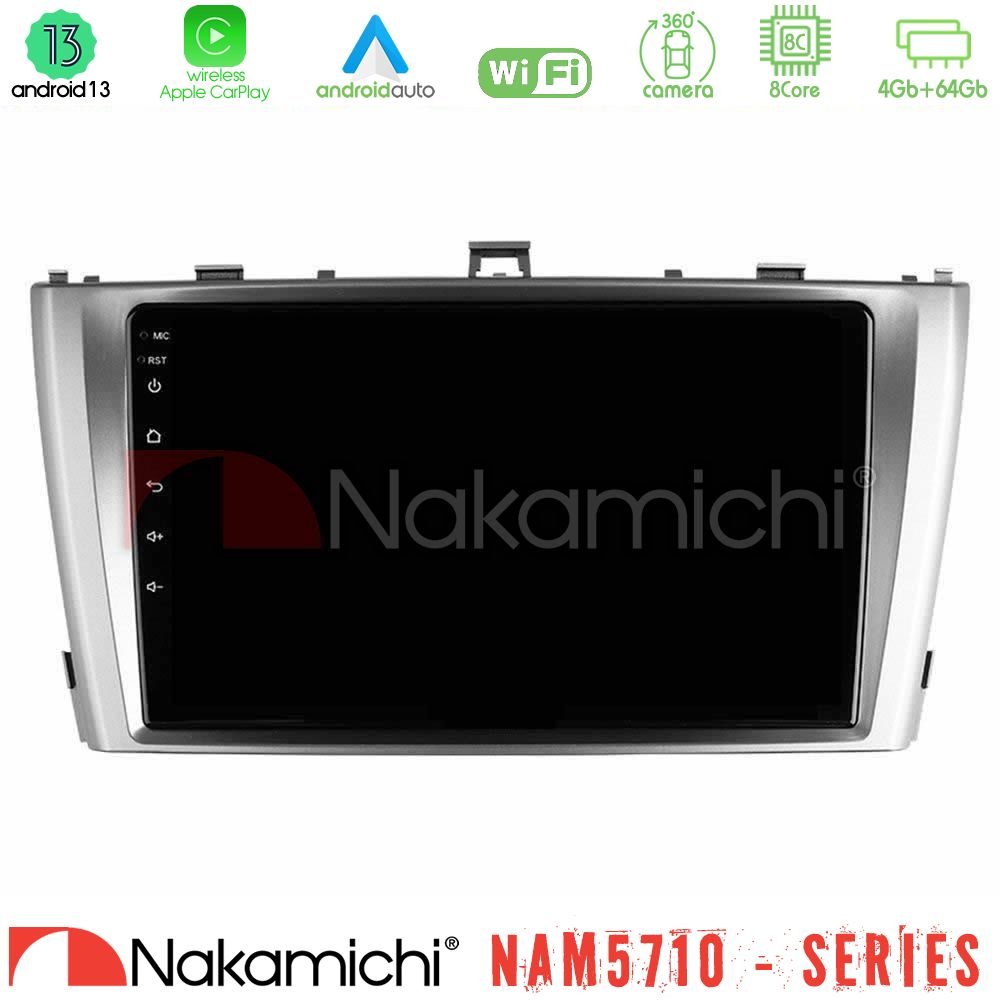 Nakamichi NAM5710 Series 8Core Android13 4+64GB  Toyota Avensis T27 Navigation Multimedia Tablet 9"