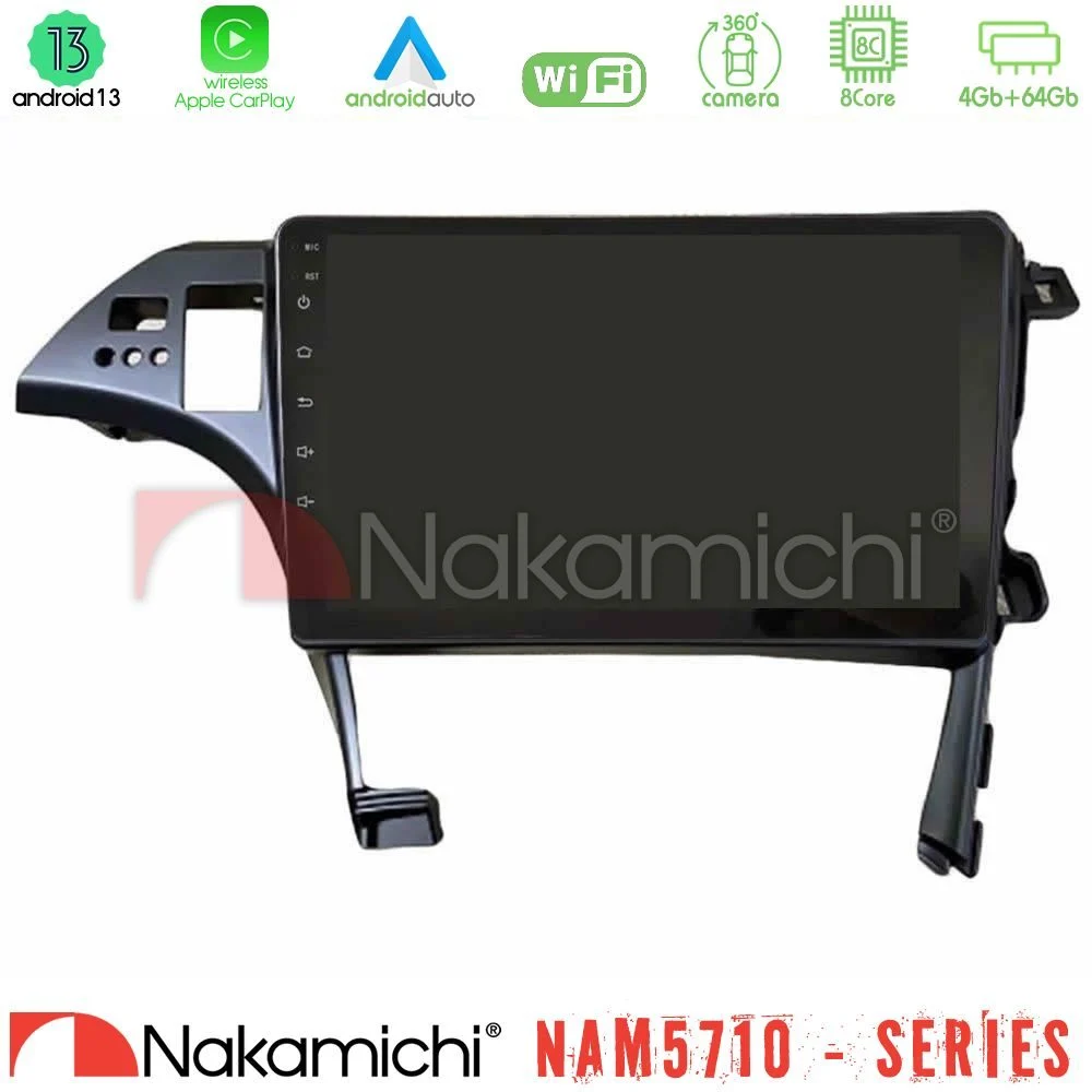 Nakamichi NAM5710 Series 8Core Android13 4+64GB Toyota Prius 2010-2015 Navigation Multimedia Tablet 10"