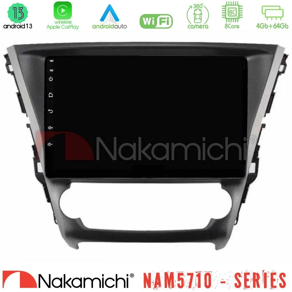 Nakamichi NAM5710 Series 8Core Android13 4+64GB Toyota Avensis 2015-2018 Navigation Multimedia Tablet 9"