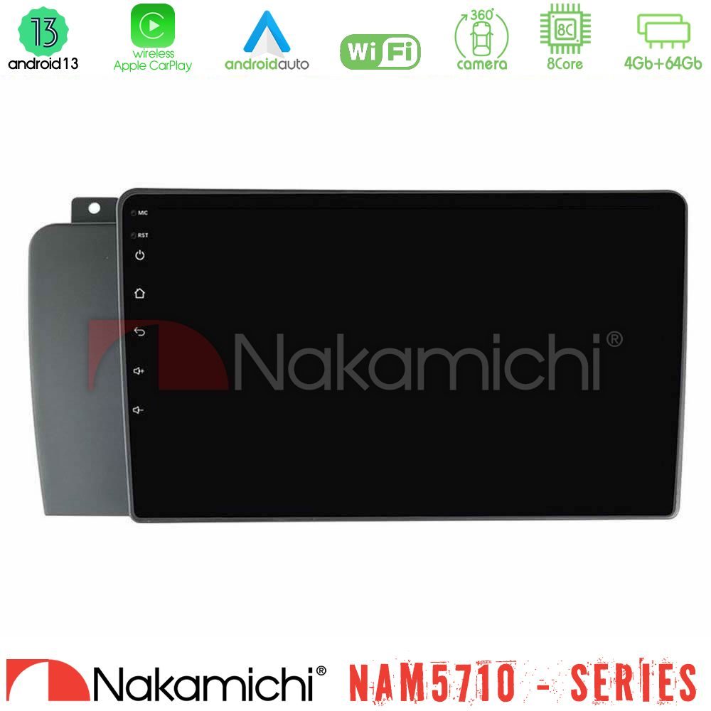 Nakamichi NAM5710 Series 8Core Android13 4+64GB  Volvo S60 2004-2009 Navigation Multimedia Tablet 9"