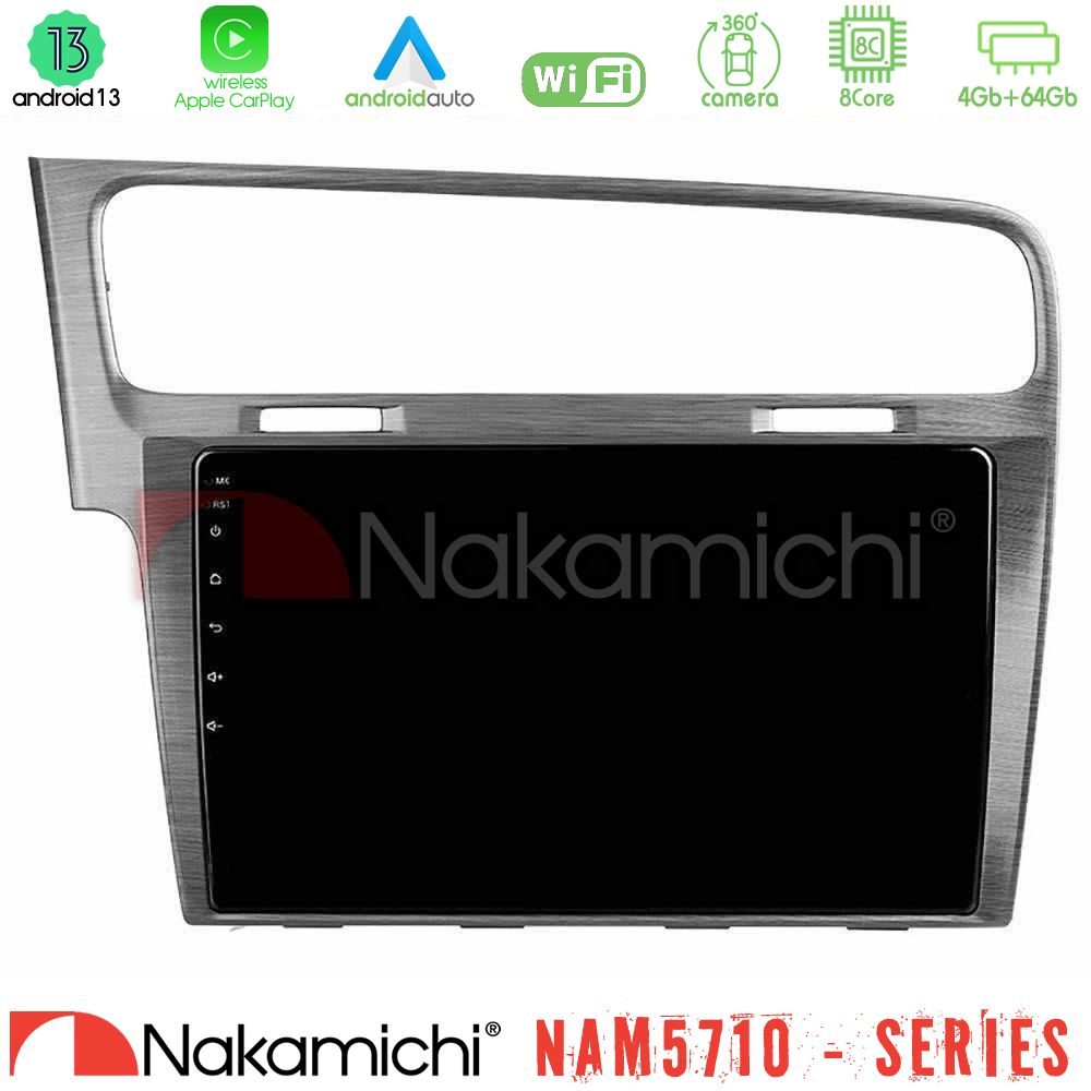 Nakamichi NAM5710 Series 8Core Android13 4+64GB  VW GOLF 7 Navigation Multimedia Tablet 10"
