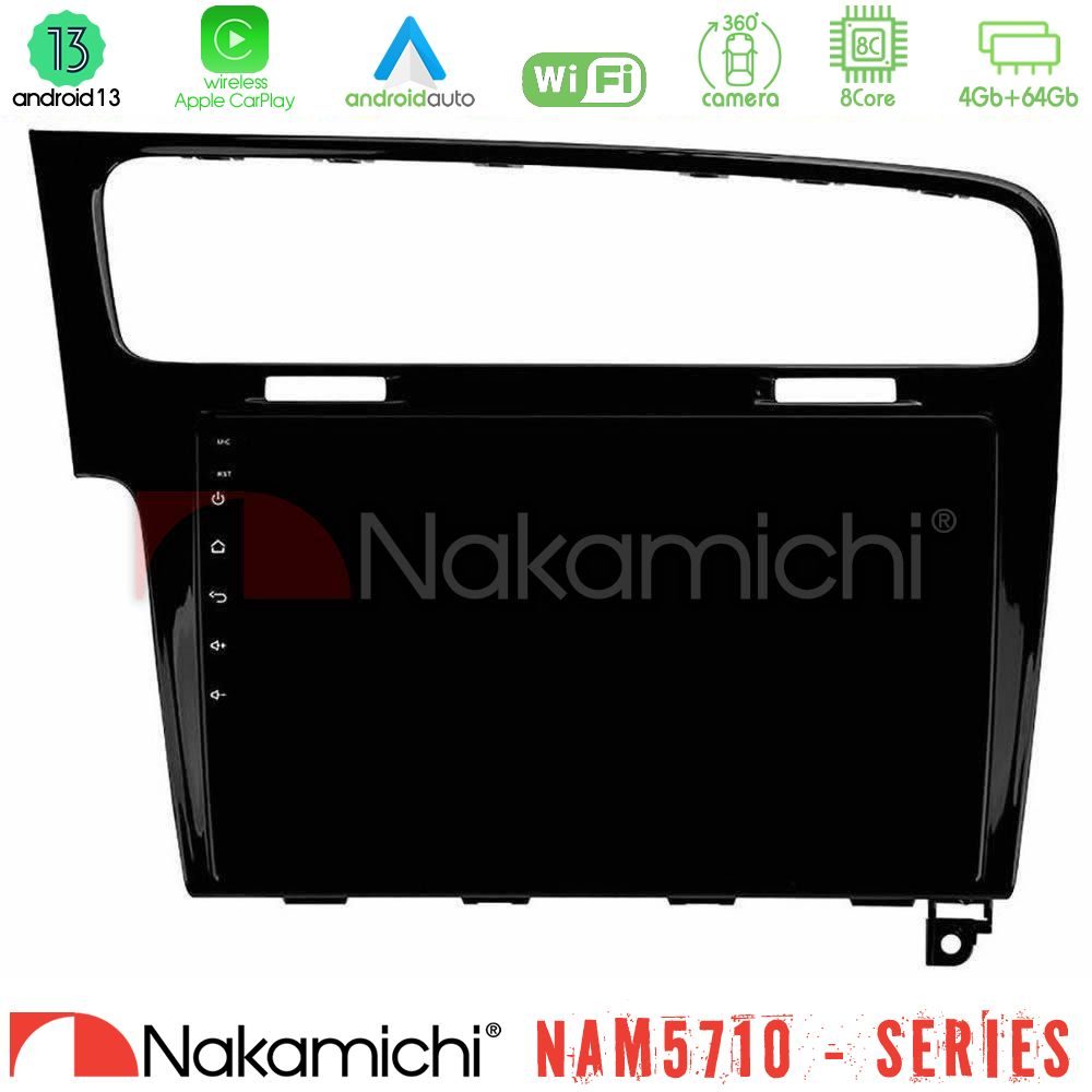 Nakamichi NAM5710 Series 8Core Android13 4+64GB  VW GOLF 7 Navigation Multimedia Tablet 10"