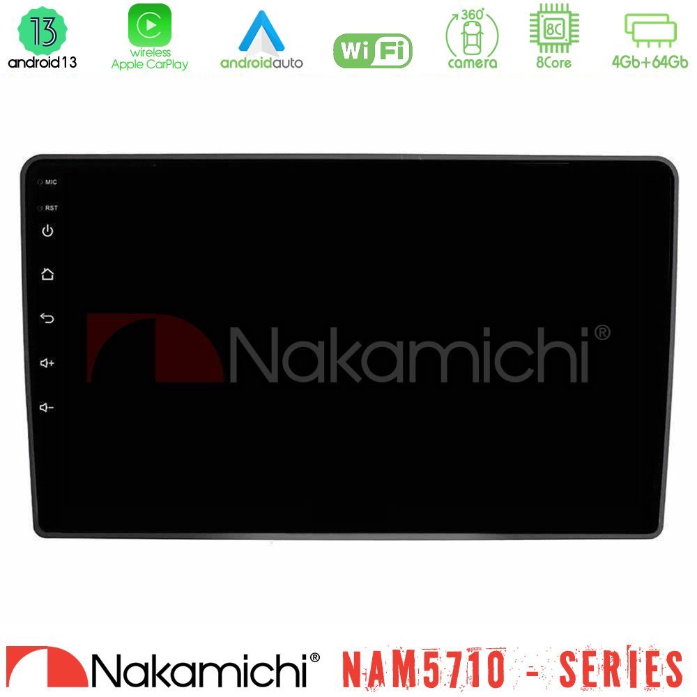 Nakamichi NAM5710 Series 8Core Android13 4+64GB  VW Passat Navigation Multimedia Tablet 9"
