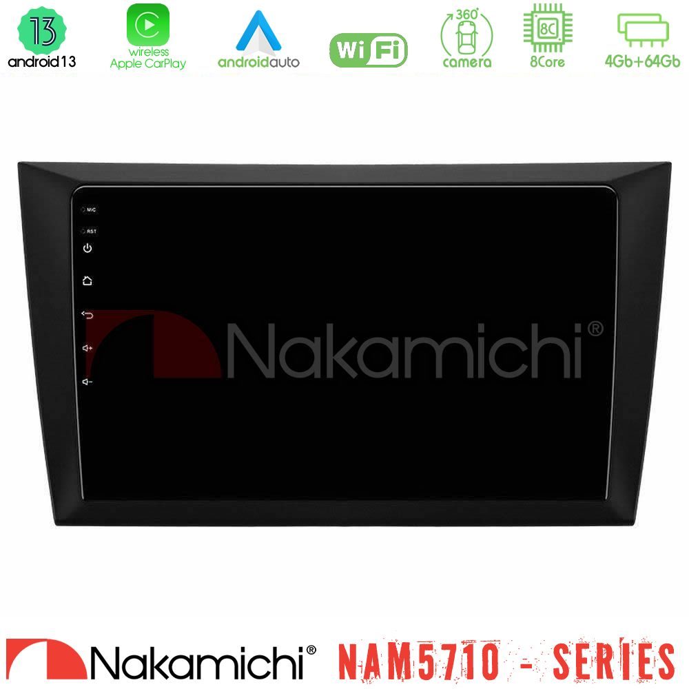 Nakamichi NAM5710 Series 8Core Android13 4+64GB  Vw Golf 6 Navigation Multimedia Tablet 9"