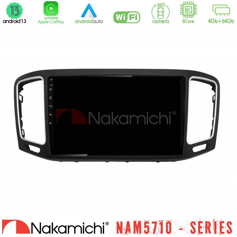Nakamichi NAM5710 Series 8Core Android13 4+64GB VW Sharan 2010-2015 Navigation Multimedia Tablet 9"