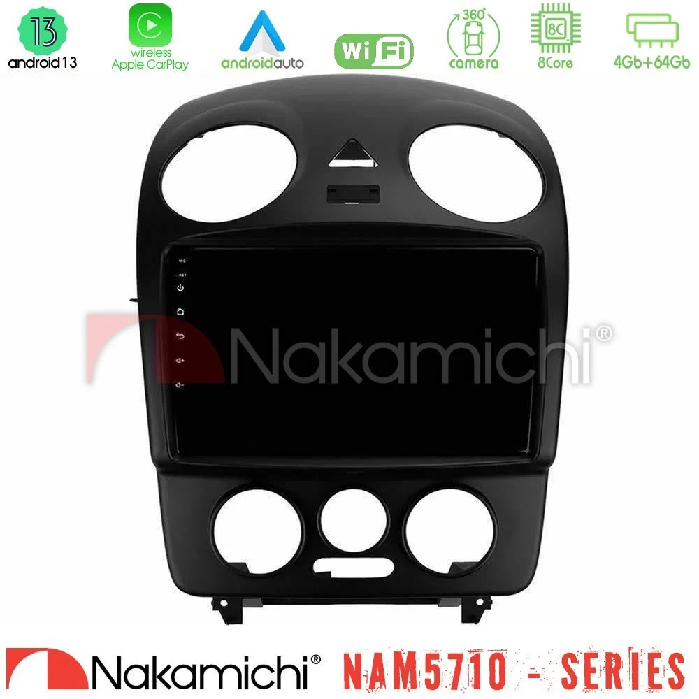 Nakamichi NAM5710 Series 8Core Android13 4+64GB  VW Beetle Navigation Multimedia Tablet 9"