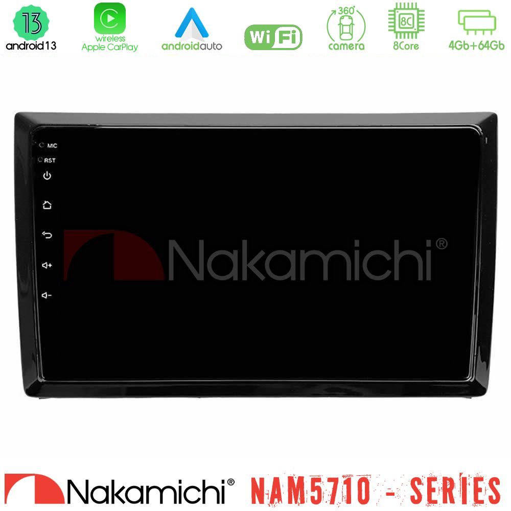 Nakamichi NAM5710 Series 8Core Android13 4+64GB VW Beetle Navigation Multimedia Tablet 9"