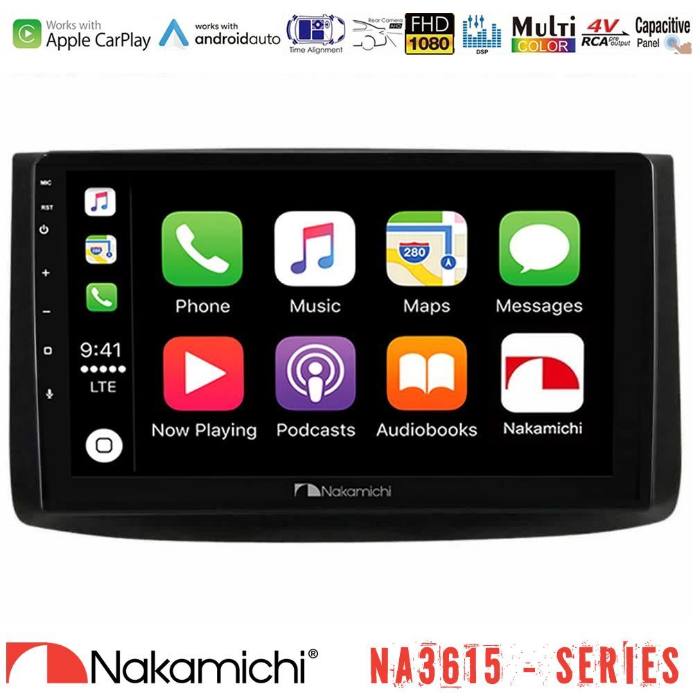 Nakamichi NA3615 Series Με Wireless Carplay & Android Auto  Chevrolet Aveo 2006-2010 Media Station Tablet 9"
