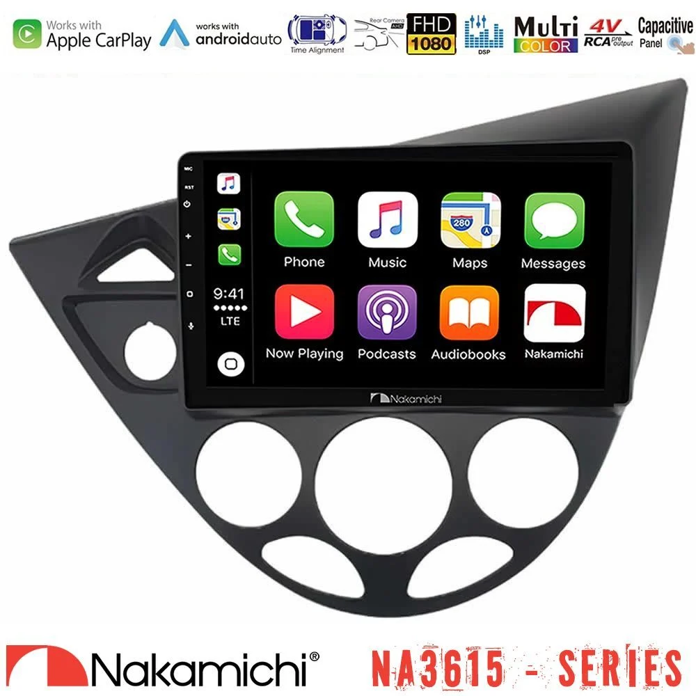 Nakamichi NA3615 Series Με Wireless Carplay & Android Auto Ford Focus 1999-2004 Media Station Tablet 9"