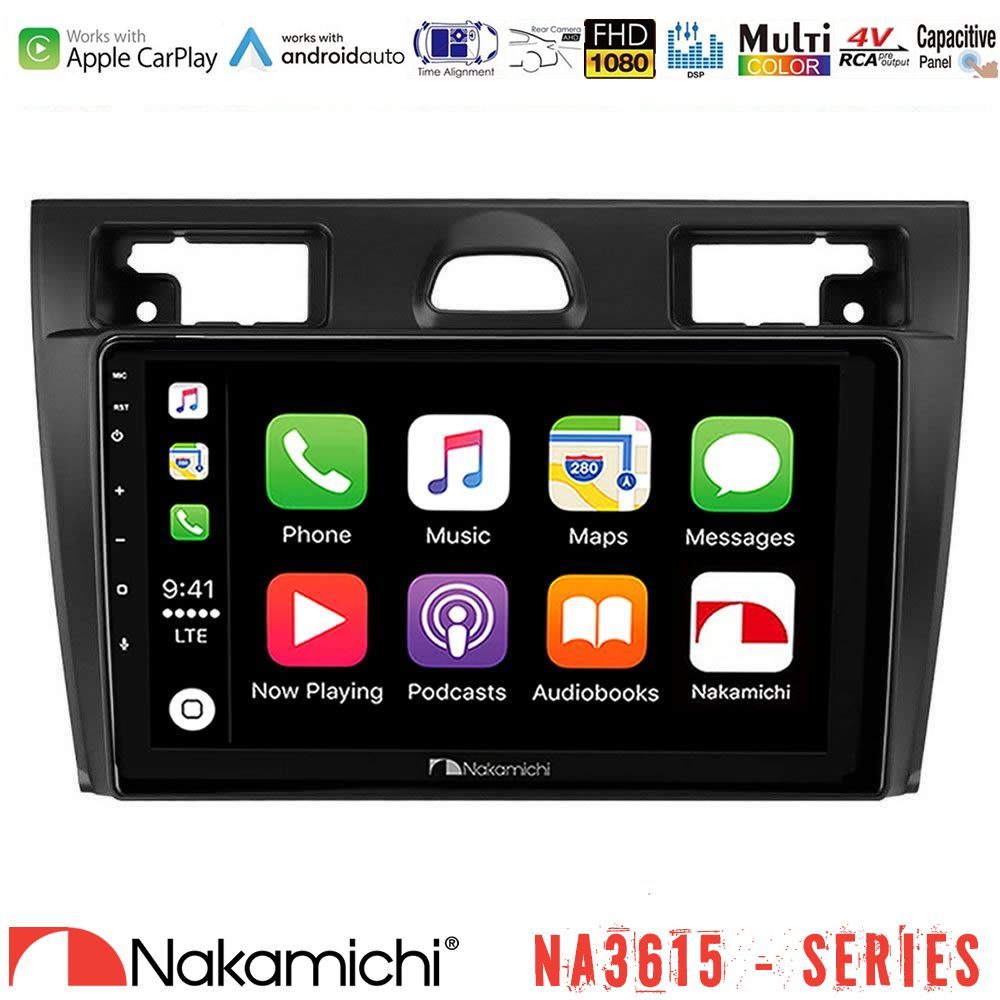 Nakamichi NA3615 Series Με Wireless Carplay & Android Auto  Ford Fiesta/Fusion Media Station Tablet 9"