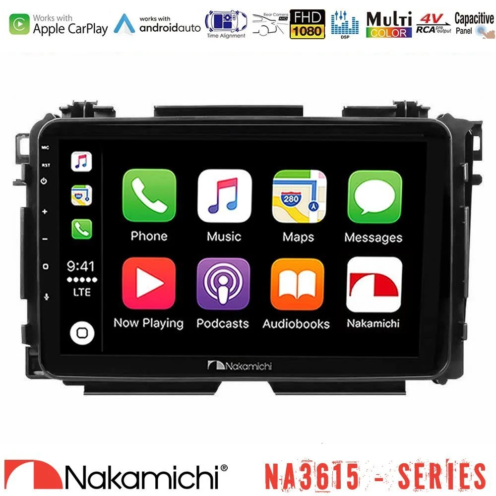 Nakamichi NA3615 Series Με Wireless Carplay & Android Auto Honda HR-V Media Station Tablet 9"