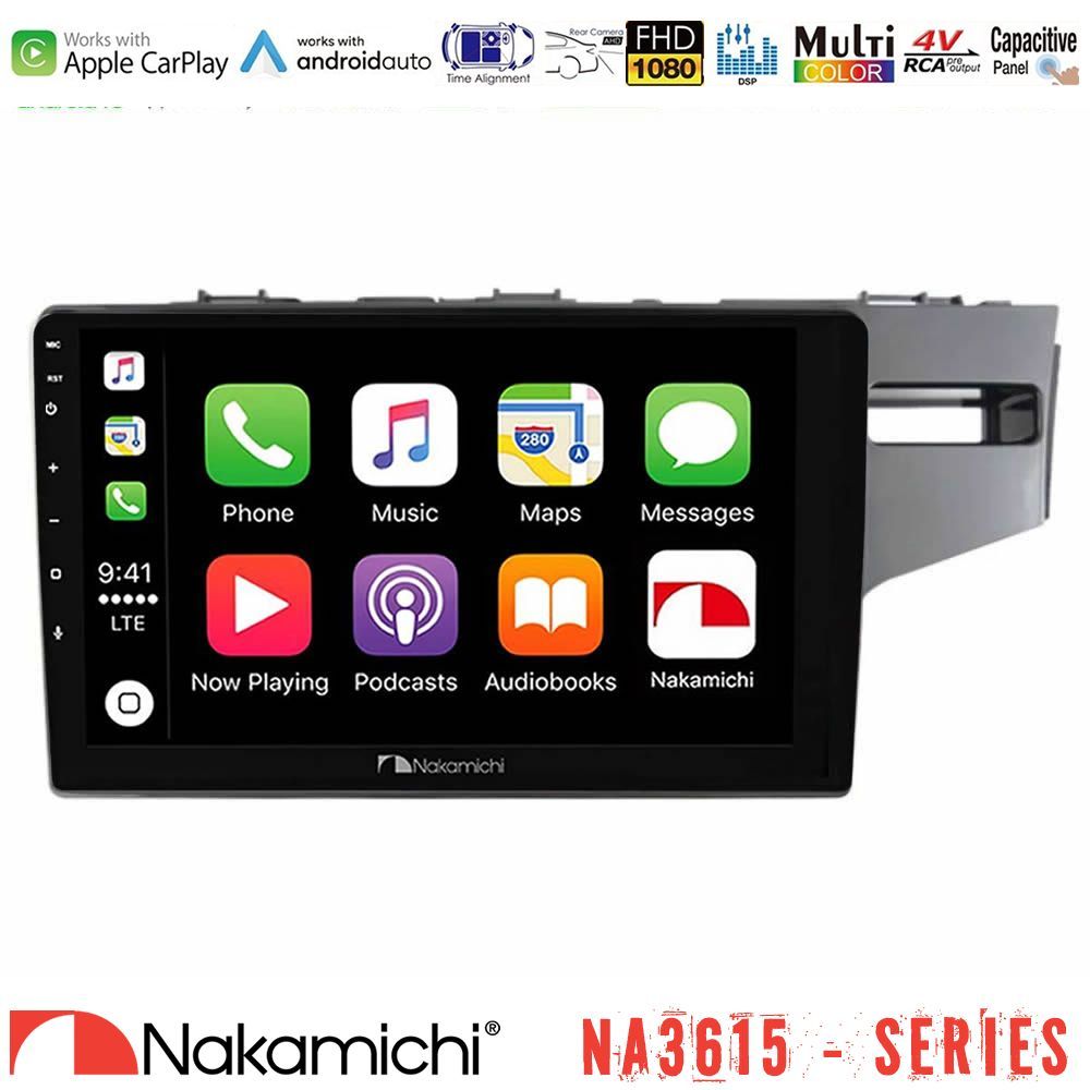Nakamichi NA3615 Series Με Wireless Carplay & Android Auto Honda Jazz 2013-2020 RHD Media Station Tablet 9" Με Carplay & Android Auto