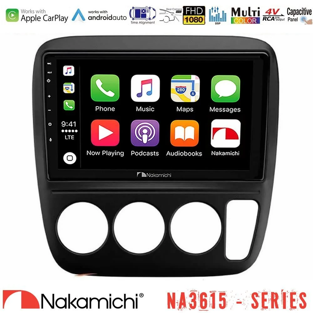 Nakamichi NA3615 Series Με Wireless Carplay & Android Auto Honda CRV 1997-2001 Media Station Tablet 9"