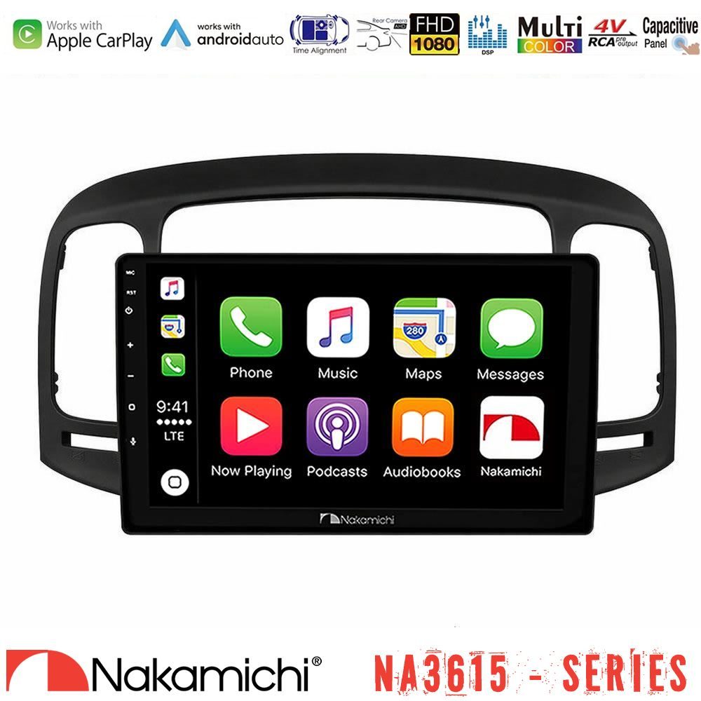 Nakamichi NA3615 Series Με Wireless Carplay & Android Auto Hyundai Accent 2006-2011 Media Station Tablet 9"