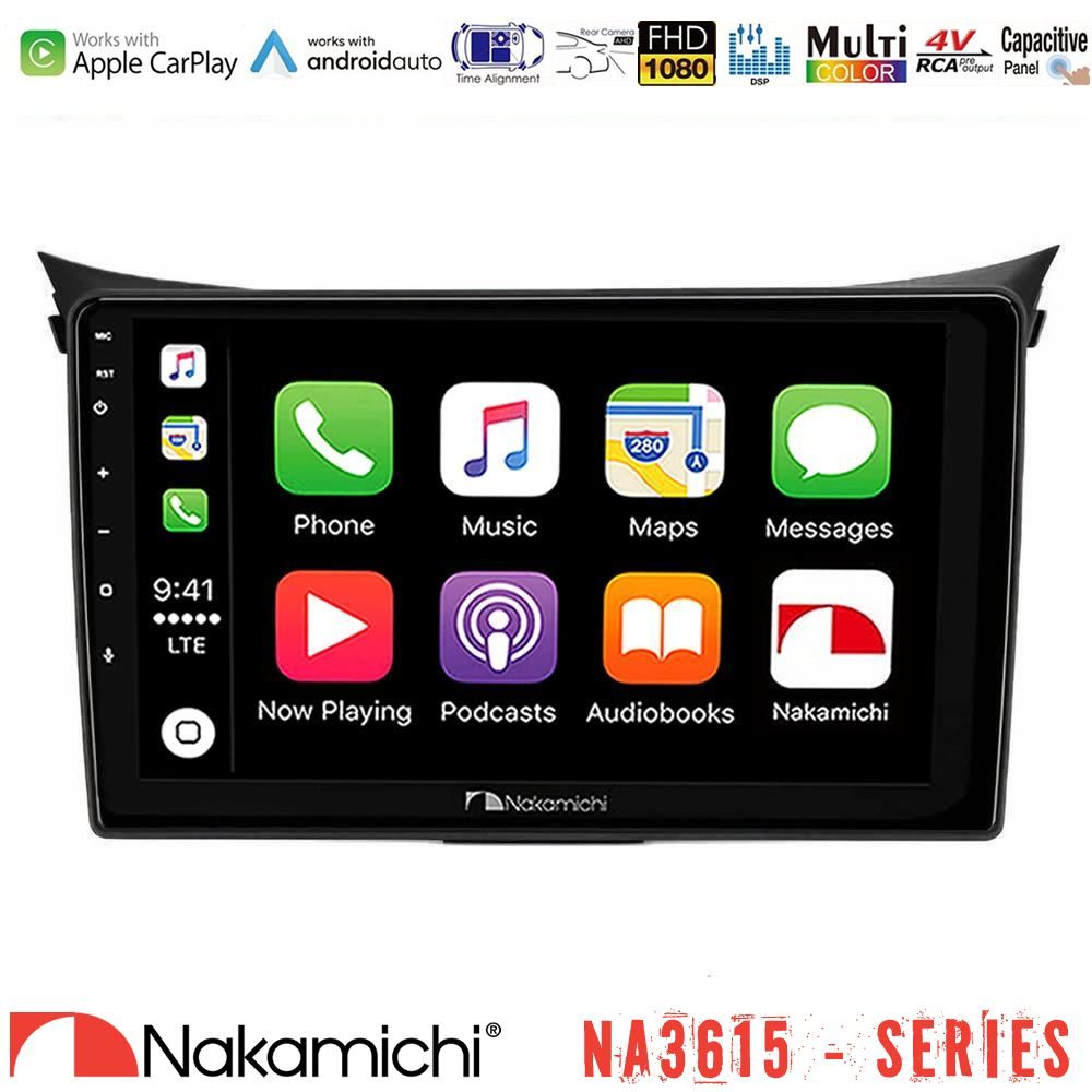Nakamichi NA3615 Series Με Wireless Carplay & Android Auto Hyundai i30 2012-2017 Media Station Tablet 9"