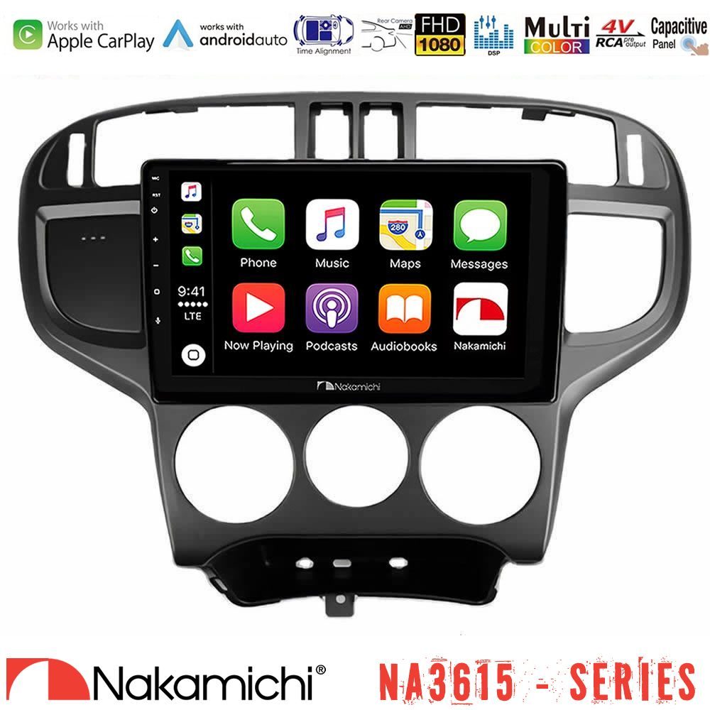 Nakamichi NA3615 Series Με Wireless Carplay & Android Auto Hyundai Matrix 2001-2010 Media Station Tablet 9"
