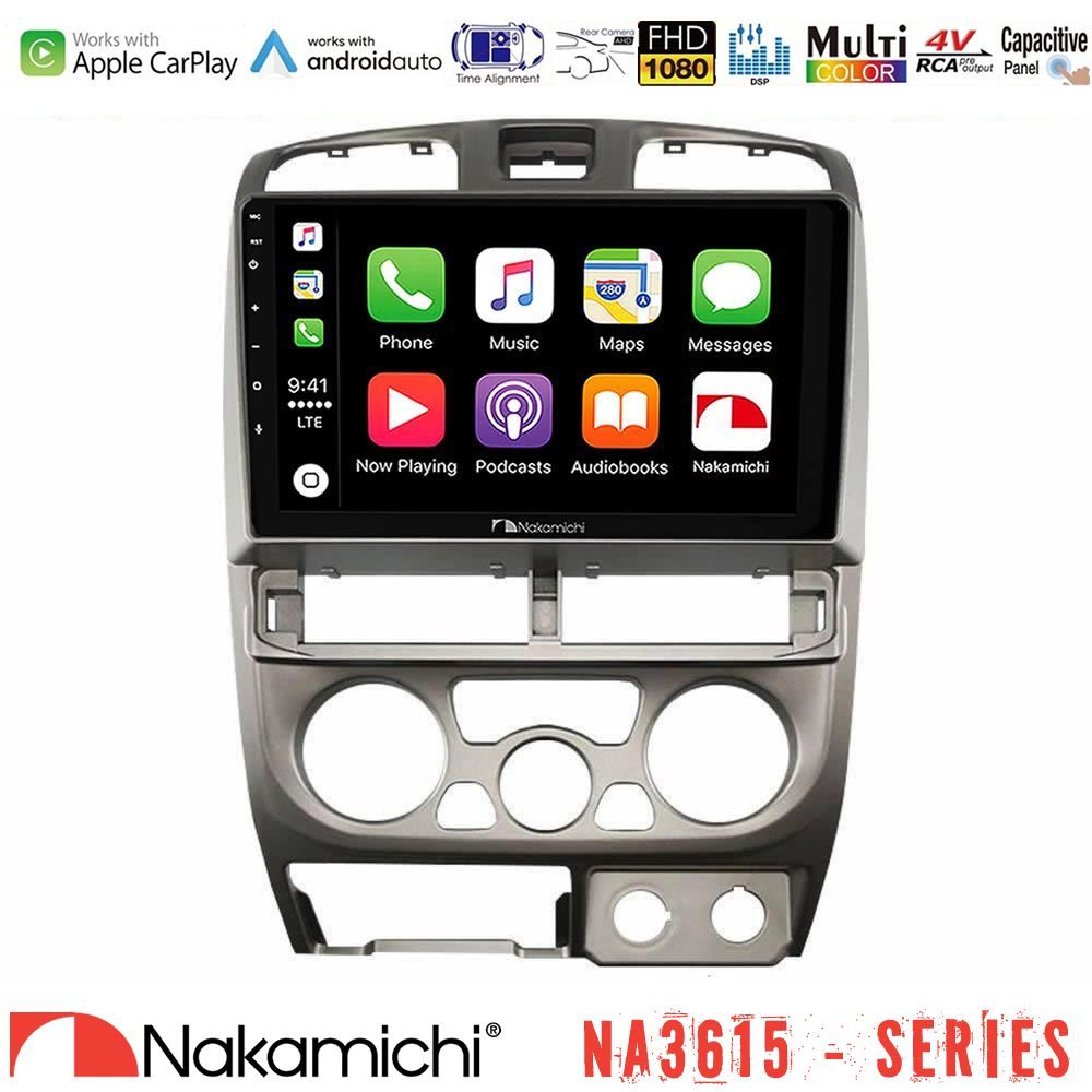 Nakamichi NA3615 Series Με Wireless Carplay & Android Auto Isuzu D-Max 2004-2006 Media Station Tablet 9"