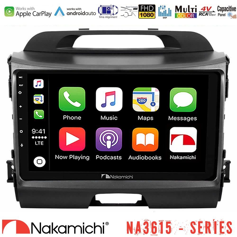 Nakamichi NA3615 Series Με Wireless Carplay & Android Auto Kia Sportage Media Station Tablet 9"