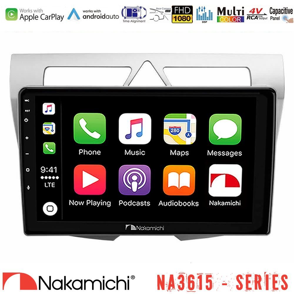 Nakamichi NA3615 Series Με Wireless Carplay & Android Auto Kia Picanto Media Station Tablet 9"
