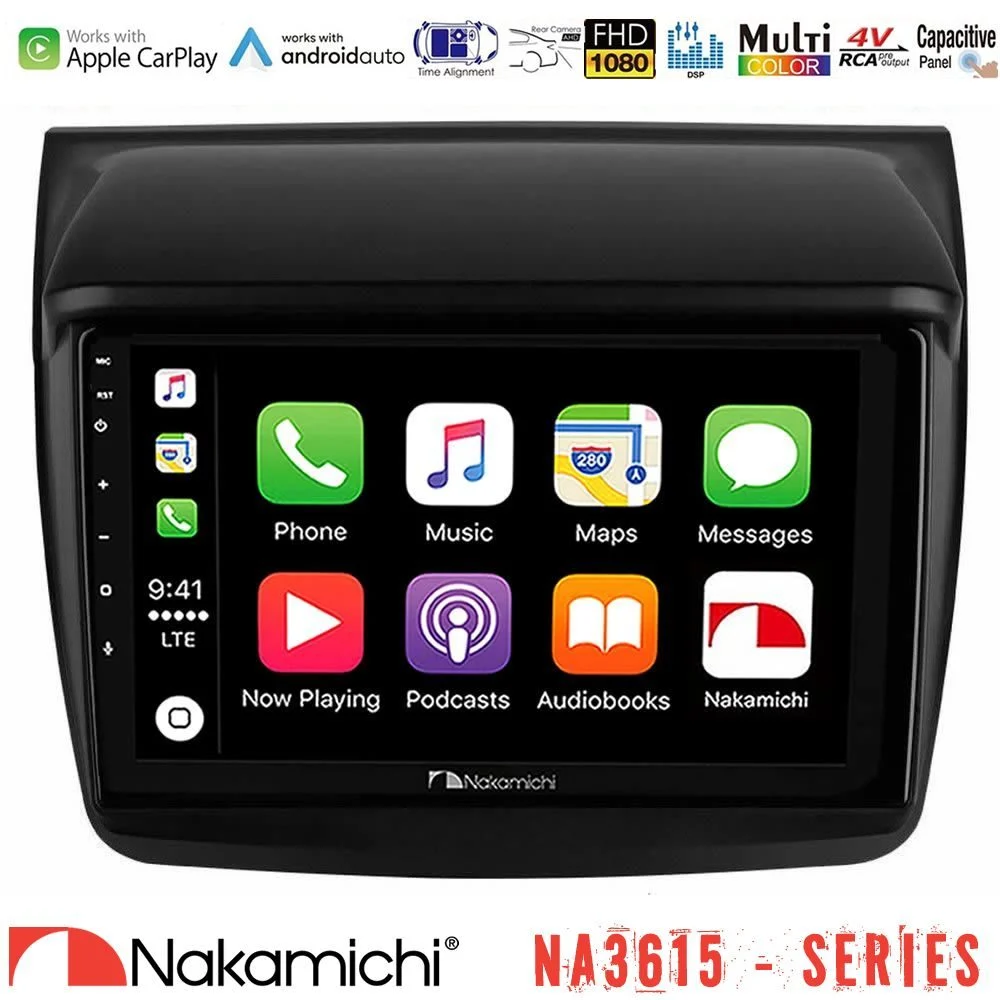 Nakamichi NA3615 Series Με Wireless Carplay & Android Auto Mitsubishi L200 Media Station Tablet 9"