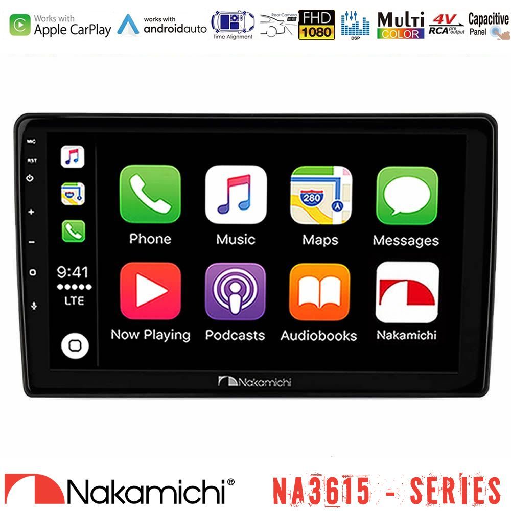 Nakamichi NA3615 Series Με Wireless Carplay & Android Auto Mitsubishi Outlander 2002 – 2007 Media Station Tablet 9"