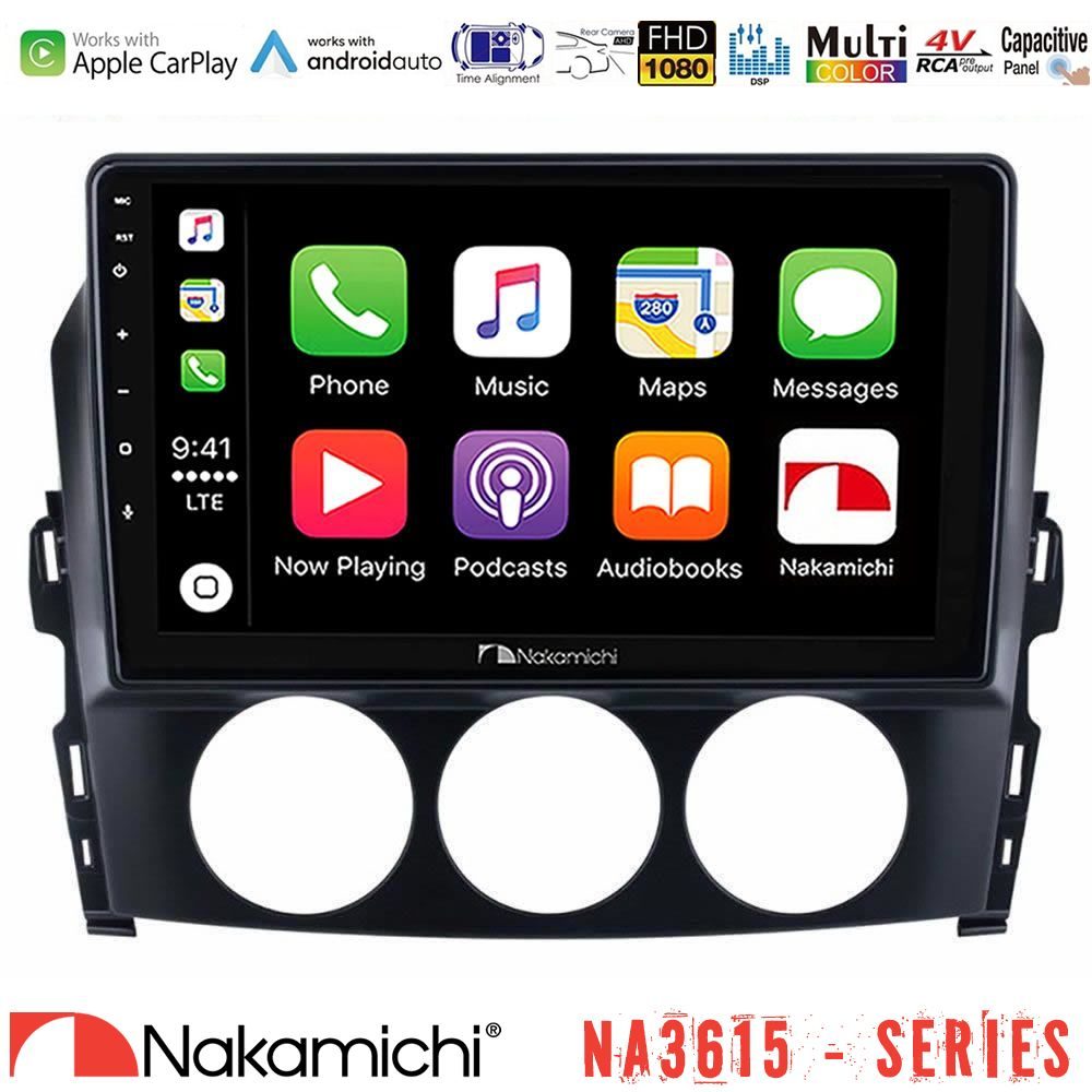 Nakamichi NA3615 Series Με Wireless Carplay & Android Auto Mazda MX-5 2006-2008 Media Station Tablet 9"