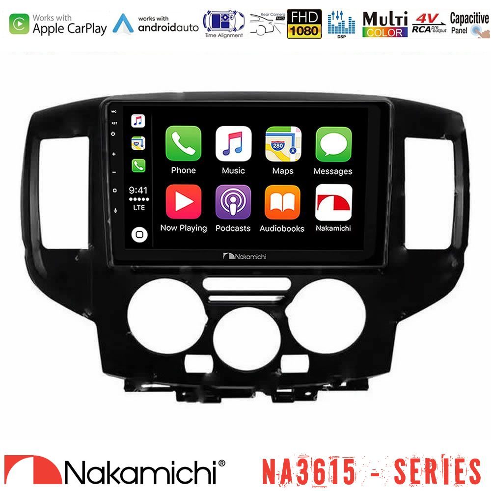 Nakamichi NA3615 Series Με Wireless Carplay & Android Auto Nissan NV200 Media Station Tablet 9" (Μαύρο)