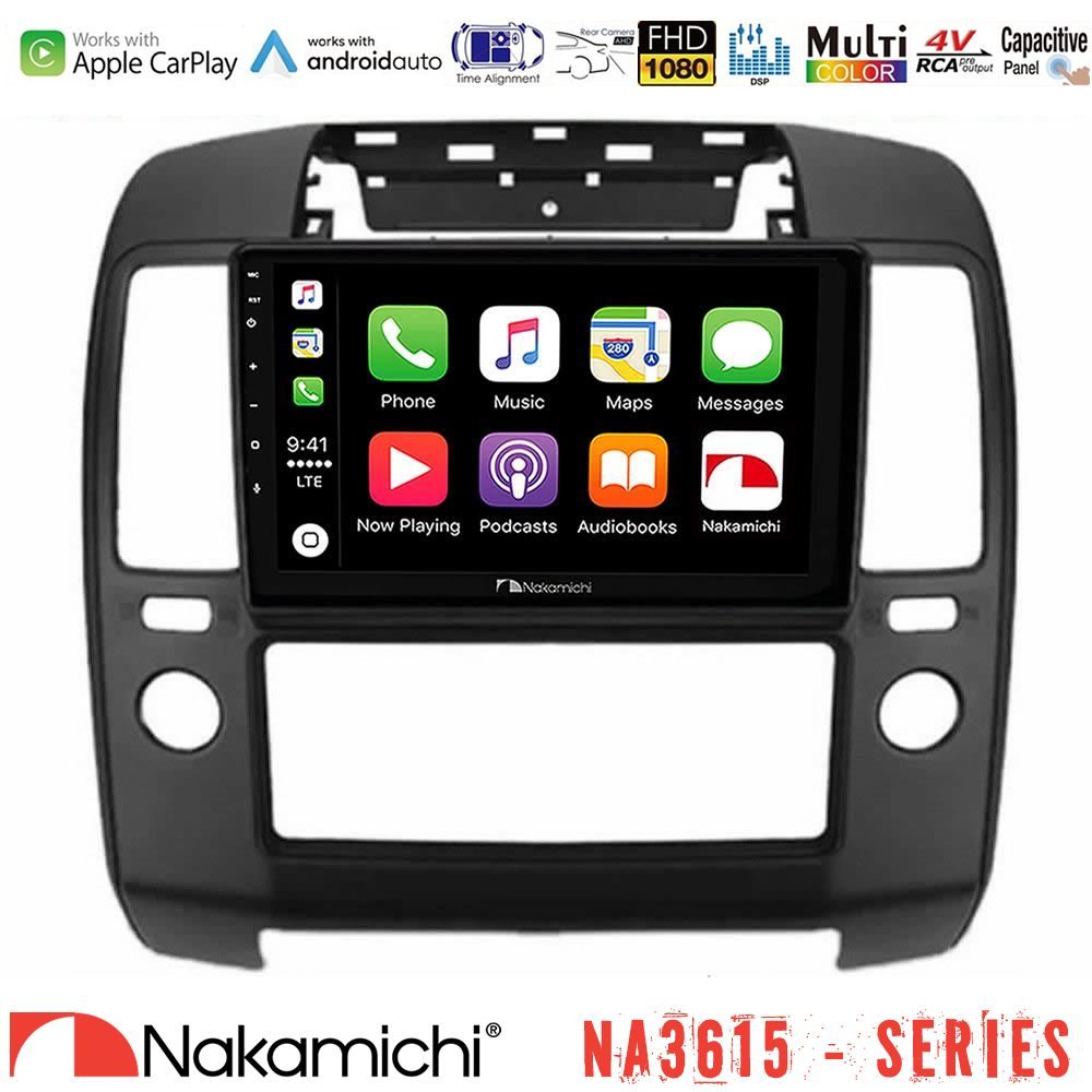 Nakamichi NA3615 Series Με Wireless Carplay & Android Auto Nissan Navara Media Station Tablet 9"